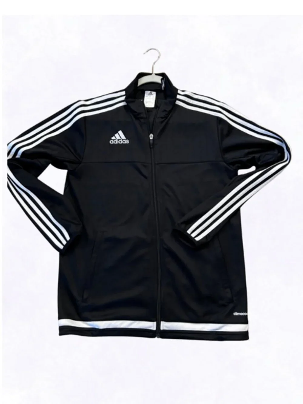 Adidas Mens Black/White Track Suit Jacket